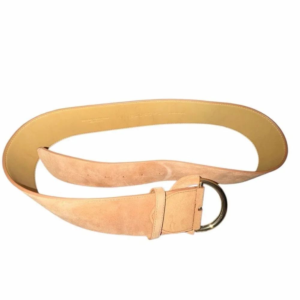 Talbots tan suede leather belt- size L
